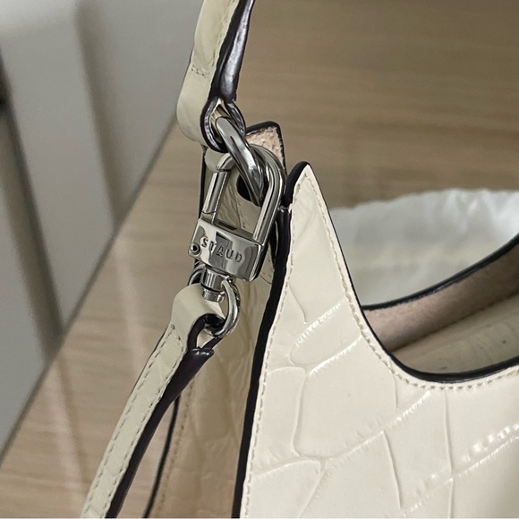 STAUD Mini Croc Embossed Leather Hobo Bag - Picture 7 of 11